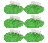 6 piezas Pantalla de Urinario de Fútbol, Tamiz Tabique Urinario, Mampara de Urinario, Urinario Mampara Portería de Fútbol para Muchos Centros Comerciales, Aeropuertos, Estadios Deportivos