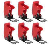 6 Piezas para Interruptor de Palanca 12mm Cubierta Abatible | Protección contra Polvo y Agua, Evita Toques Accidentales, Pack Económico, para Tablero y Atv