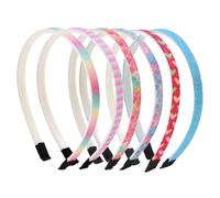 6 piezas para invernadero, cabeza infantil, diadema con lentejuelas, estrella con forma de corazón, accesorios para el cabello coloreado, para niñas, señoras.