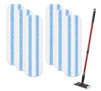 6 Piezas para Vileda H2Pro Recambio Fregona Mopa Plana Kit | Microfibra Funda de Repuesto, Lavable a Máquina Reutilizable Fácil de Colocar en el Marco Apto para Todo Tipo de Suelos Duros