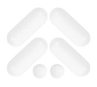6 Piezas Parachoques para Asiento de Inodoro Antideslizante Blanco