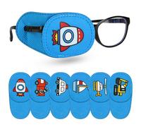 6 Piezas Parches Ojos Niños,Parches para Gafas niños Ojo vago Terapia Visual Oclusión Ocular Parches para Ojos de Corrección Visual Cubiertas