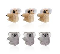 6 Piezas Pellizco Para Peluquería Koala, Lindos Animales De Dibujos Animados, Accesorios Para El Cabello De La Moda De Chicas Divertidas, Personalidad Creativa, Decoración Del Peinado.