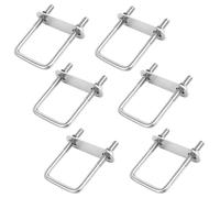 6 Piezas Pernos en forma de U M6 x 50 x 100 mm Pernos en U Cuadrados de Acero Inoxidable con Tuercas Placa de Marco para Instalaciones de Construcción de Tuberías y Aplicaciones Industriales