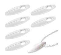 6 Piezas Pesos de Cordón de Cortina, Peso del Cordón de la Cortina Colgante, Persiana Vertical Contrapeso, para Persianas Verticales, Persianas Romanas y Cortinas (Blanco)