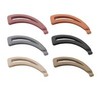 6 Piezas Pinza Para El Cabello Antideslizantes Para Cabello Escaso, Solid Color Hair Clips, Hair Fix Pins