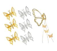 6 Piezas Pinzas Para El Cabello De Mariposa Revoloteando, 1 Pieza Clip De Borla De Mariposa, Accesorios Para El Cabello De Diseño Creativo, Elegante Forma De Mariposa, Pinza Para El Cabello Fija