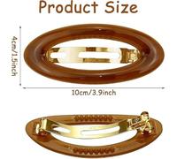 6 Piezas Pinzas Para El Cabello Simples, Pinzas Para El Cabello Retro, Pinzas Para El Cabello Ovaladas, Accesorios Para El Cabello, Accesorios Para El Cabello Para Mujer