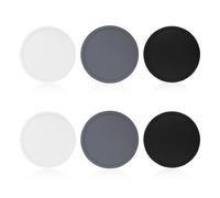 6 Piezas Posavasos Redondos Posavasos De Silicona Suave Posavasos Monocromáticos Antideslizantes Accesorios Protectores Para Mesa Decoración De Mesa