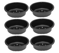 6 Piezas Pots de Entrenamiento de Bonsai 12x9x3.5 Pulgadas Reutilizables Grandes óvulos de jardinería Ovalada macetas con Orificio de Drenaje para jardín, Patio, balcón, Oficina, Sala de Estar