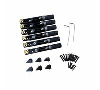 ＡＷＨＡＯ 6 Piezas Puente Guitarra sin Pala Sillín Individual Puente Mejora l Tono, Negro