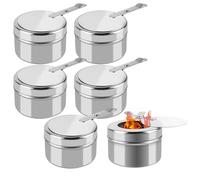 6 Piezas Quemador Alcohol Camping, Estufa de Alcohol para Camping y Infernillo Fondue, Mini Estufa de Alcohol, Portátil y Decorativo para Acampar al Aire Libre Senderismo Cocina Bebida Caliente Estufa