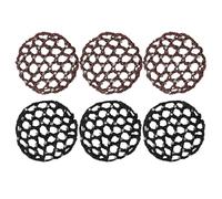 6 Piezas Redecillas Para El Cabello Con Diamantes De Imitación, Accesorios Para El Cabello, Accesorios Para El Cabello Elegantes Para Mujer Para Gimnasia Y Danza.