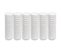 6 Piezas Reemplace El Cartucho De Filtro Filtro De Repuesto De Sedimento Hilado De Cuerda Enrollada De PP De 10 Pulgadas For Sistema De Ósmosis Inversa - 2,5 "x 10" -5 Micras