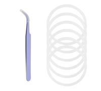 6 Piezas Reemplazo de Juntas de Silicona para Hydro Flask Botellas con Tapa Abatible de Boca Ancha, 5cm Sellos Juntas de Repuesto para Hydroflask Tapa 12/16/24/32/40 Oz con Pinzas