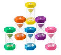 6 Piezas Reloj de Arena,Colorido Relojes de Arena,Temporizador de Color 1, 3, 5, 10, 15, 30 Minutos, Adecuado para Cocina, Hogar, Vida Infantil, Temporizador de Juegos