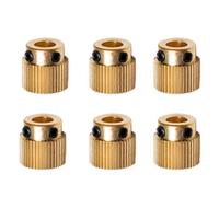 6 piezas resistentes para impresora 3D: rueda de extrusión de latón de 26 dientes para impresoras CR-10 y CR-10S