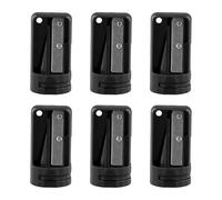 6 Piezas Sacapuntas de Carpintero, 5,5 x 2,8 cm Sacapuntas de LáPiz de Carpintero, Cortador de Lápices para Carpintería, Carpenter Pencil Afilador para Carpintería Escuela Oficina, Negro