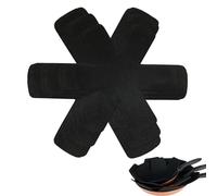 6 Piezas Salvamanteles de Tela no Tejidas, Protector de Olla, 3 Tamaños Diferentes Salva Sartenes, Antideslizante Almohadilla de Olla, Almohadillas Separadoras de Tela no Tejidas para Aislamiento