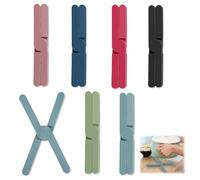 6 Piezas Salvamanteles Plegables Resistentes al Calor, Diseño de Cruz Plegable, Tapetes de Mesa de Silicona, Salvamanteles de Silicona en Forma de Cruz, para Ollas, Almohadillas, Calientes, Sartenes
