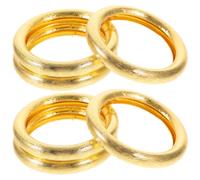 6 Piezas Servilleteros de Aro Dorados, Redondos