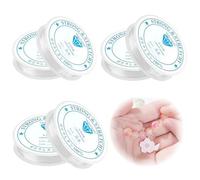 6 Piezas Set de Hilos elásticos para joyería, Hilo Transparente de 0,4 mm & 0,6 mm & 0,8 mm, Cuerda Invisible de Nailon, Resistente para Pulseras y Manualidades de Cuentas