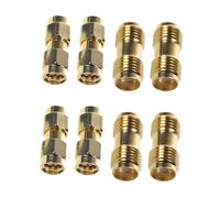 6 Piezas SMA Macho Una SMA Macho Enchufe + 6 Piezas SMA Hembra Una SMA Hembra Jack Conector de Adaptador Coaxial RF