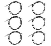 6 Piezas Sonda de Sensor de Temperatura, 1 m 10K Sensor de Temperatura de Termistor 3950 NTC Sensor de Temperatura con Cable para Refrigerador Aire Acondicionado Termostato