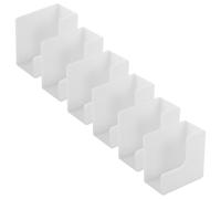 6 Piezas Soporte de Pared para Báscula de Baño, Plástico Blanco | Montaje sin Taladro, Resistente Humedad, para Baño y Spa, Protege el Suelo, Instalación Fácil