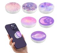 6 Piezas Soporte Extensible Y Agarre para Smartphones,Comodidad Diaria para Smartphones Y Tabletas,Base Extensible Y Asa para Smartphone Y Tablet,6 Unidades de Agarre para Teléfono Móvil para Tablets