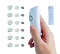 6 Piezas Soporte Magnético de pared para Mando A Distancia, Soportes Magnéticos Mejorados para Control Remoto, Organizador Mandos TV Magnéticos y Adhesivos para el Hogar, Oficina, Escuela (Blanco)