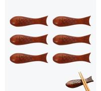 6 Piezas Soporte Para Tenedor Cuchara, Cena Cuchara Soporte, Resto De Palillos De Madera, Palillos Utensilio Soporte, Soporte Para Palillos De Madera Para Mesa, Accesorios De Comedor(Estilo B)