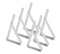 6 Piezas Sujeta Manteles de Mesa, Pinzas para Mantel de Exterior de Acero Inoxidable, Sujeta Manteles Ajustable, Pinza Triangular Para Mantel, Para Hogar, Fiestas, Picnics, Bodas (Plata)