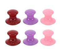 6 Piezas Tabla de Masaje Gua Sha Forma de Hongo de Resina | Deslizamiento Fluido, Portátil para Viaje, Cuidado Diario de Rostro y Hombros, Uso en Casa