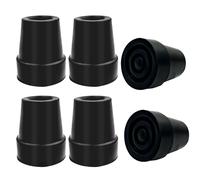 6 Piezas Tacos Muletas 19mm, Tacos De Goma para Muletas Antideslizantes, Tacos De Goma De 19 mm para Muletas, Virolas Conteras De Goma para Andadores, Tapas para Bastones para Estabilidad Al Caminar