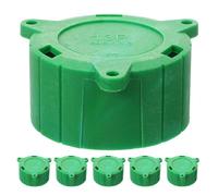 6 Piezas Tapa de Conector de Remolque de 13 Pines, Plástico Verde | Protector para Conectores de 13 Pines, Capuchón Seguro para Aparcamiento, Mantenimiento en Garaje