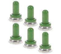 6 Piezas Tapa Protectora de Silicona 12mm Verde | Cuerpo Sellado, Montaje Rápido, Barrera contra Polvo y Aceite, Uso en Paneles y Entornos Marinos