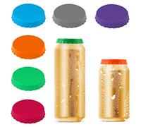 6 Piezas Tapas de Latas de Refresco Protector de Cerveza y Bebidas Tapas de Latas de Fácil Limpieza Sin Derrames Lata de Silicona Tapón Protector de Tapa de Lata