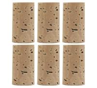 6 Piezas Tapón de Corcho para Flauta de Repuesto, Cabeza de Flauta | Reemplazo Pequeño para Fuga de Aire, Corcho Natural Color Caqui, para Reparación y Uso en Escenario