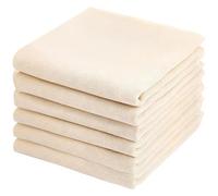 6 Piezas Telas Filtrantes Reutilizables, Paños de Muselina para Cocinar, Tela para Queso de Algodón, Filtro de Algodón para Zumos, Batidos de Frutas, Colar Leche de Almendras (50 x 50 cm)