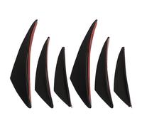 6 Piezas Tira Anticolisión para Coche en PU Negro, Ajuste | Protege Esquinas del Parachoques, Acabado Suave, Mejora Estética Exterior, Compatible Mayoría