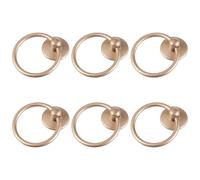6 Piezas Tirador de Armario Redondo Perillas de Anillo Decorativas