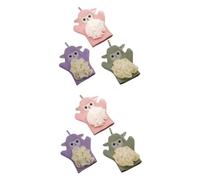 6 Piezas Toalla De Baño De Mono Mitones Recién Nacidos Para Niños Toallita Exfoliante Fregar Mitones Hombres Exfoliante Corporal De Lufa Natural Productos De Baño Cuerpo Algodón