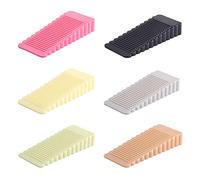 6 Piezas Topes de Goma para Puerta, Tope de Puerta Antideslizante, Cuña de Puerta para Baño Interior, Armario, Cocina, Tope de Puerta para Habitación de Niños