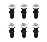 6 piezas Tornillo para Asiento de Inodoro Piezas de Inodoro, Fijaciones para Asiento de Retrete, Tornillo de Fijación de la Tapa del Inodoro para Montar y Fijar Todas las Tapas de Inodoro