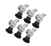6 Piezas Trofeo de Reconocimiento de Plástico Plata 12x5x5cm para premios | Diseño Pulgar Arriba, Divertido y Decorativo, para Clases, Compañías, Alumnos y Empleados