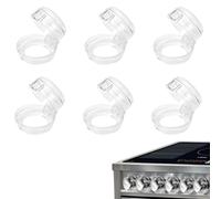 6 Piezas Unidades De Botones De Seguridad Para Niños, Protección Para Botón De Cocina De Gas,Cubiertas De Seguridad Para Perillas Del Horno,Cubierta Protectora Para Interruptor De Cocina