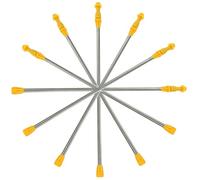 6 Piezas Varilla de Extensión Telescópica de Acero Inoxidable | Lanza Rociadora Extensible, Agarre Cómodo Antideslizante, para Huerto y Jardín, Uso Agrícola y Recambio