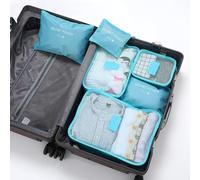 6 piezas viaje organizador bolsa, portátil maleta ropa zapatos maquillaje bolsa de almacenamiento, organizador de viajes