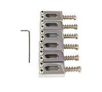 6 Piezas Zincs Puente De Aleación Aleación Saddles Systems Tremolo Bridges Reemplazo Accesorios Guitarra Eléctrica Fácil Instalar Saddles Tremolo Reemplazo
